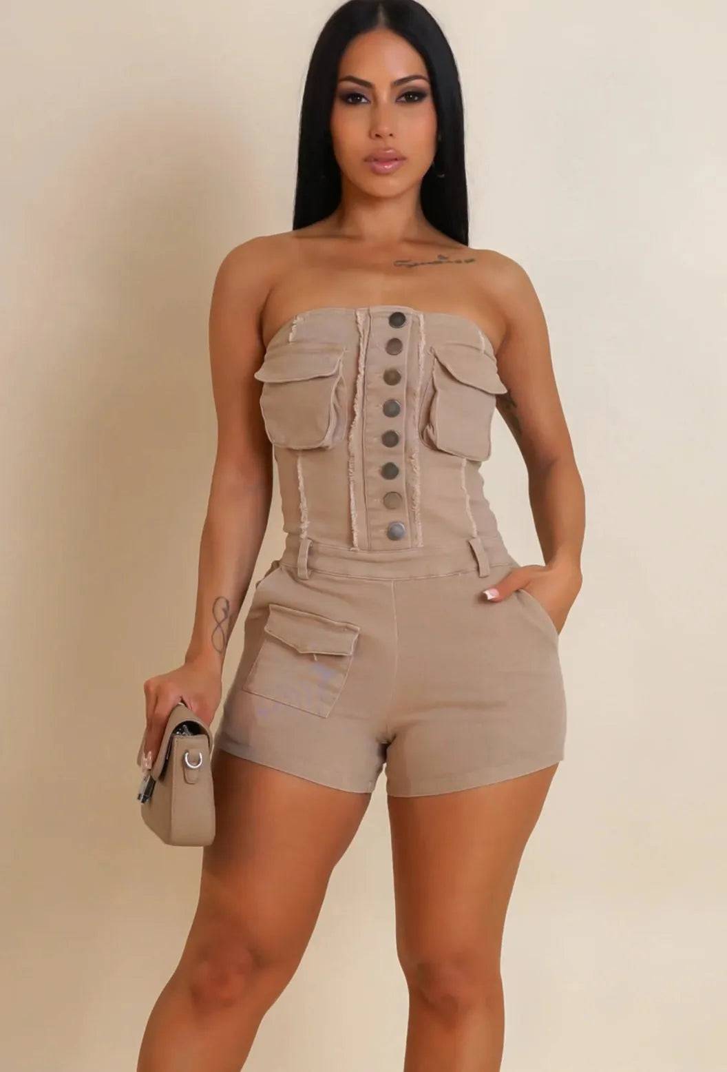 Give It Up Romper - My Sexy Black