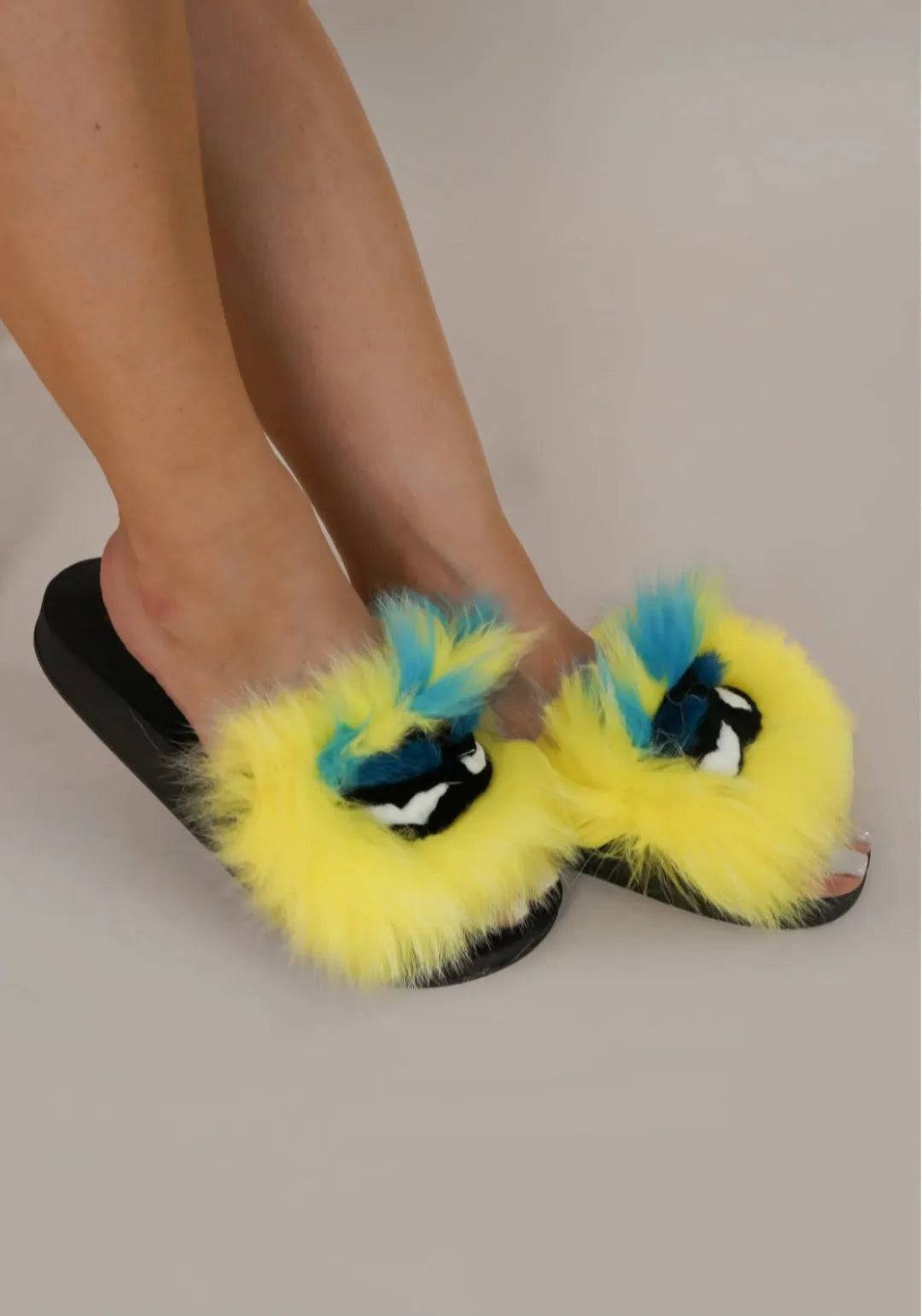 All Eyes On Me Slippers - My Sexy Black
