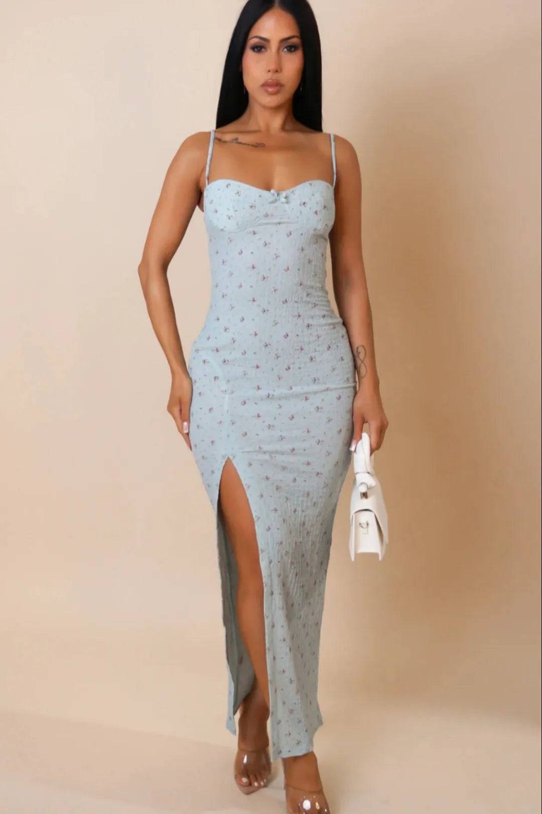 Bunny Hop Maxi Dress - My Sexy Black