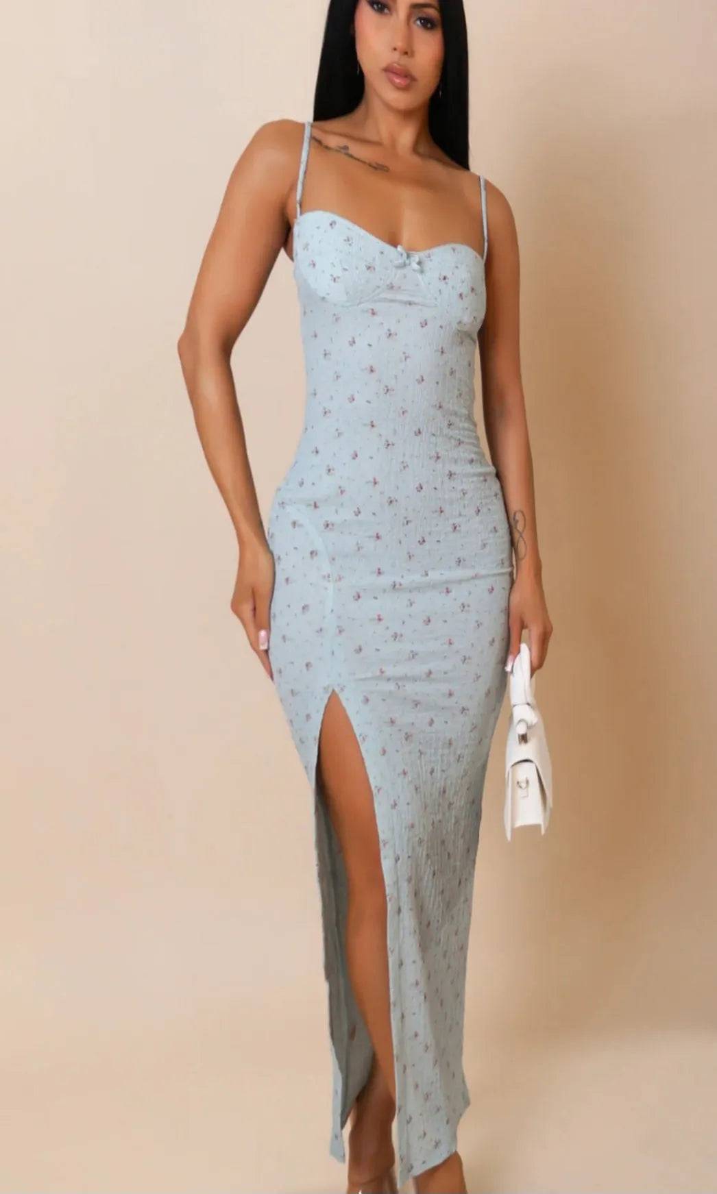 Bunny Hop Maxi Dress - My Sexy Black