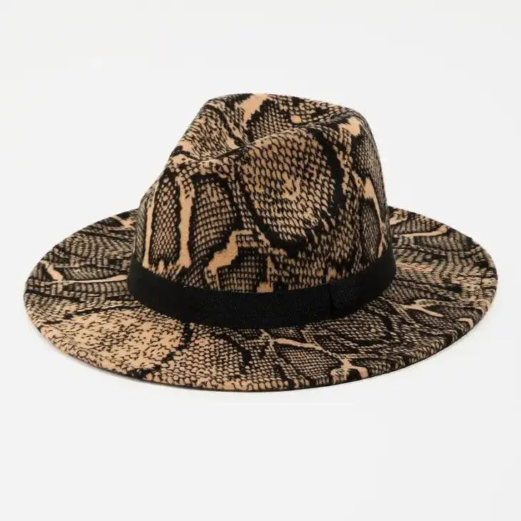 Skin Fedora Hat-Brown.