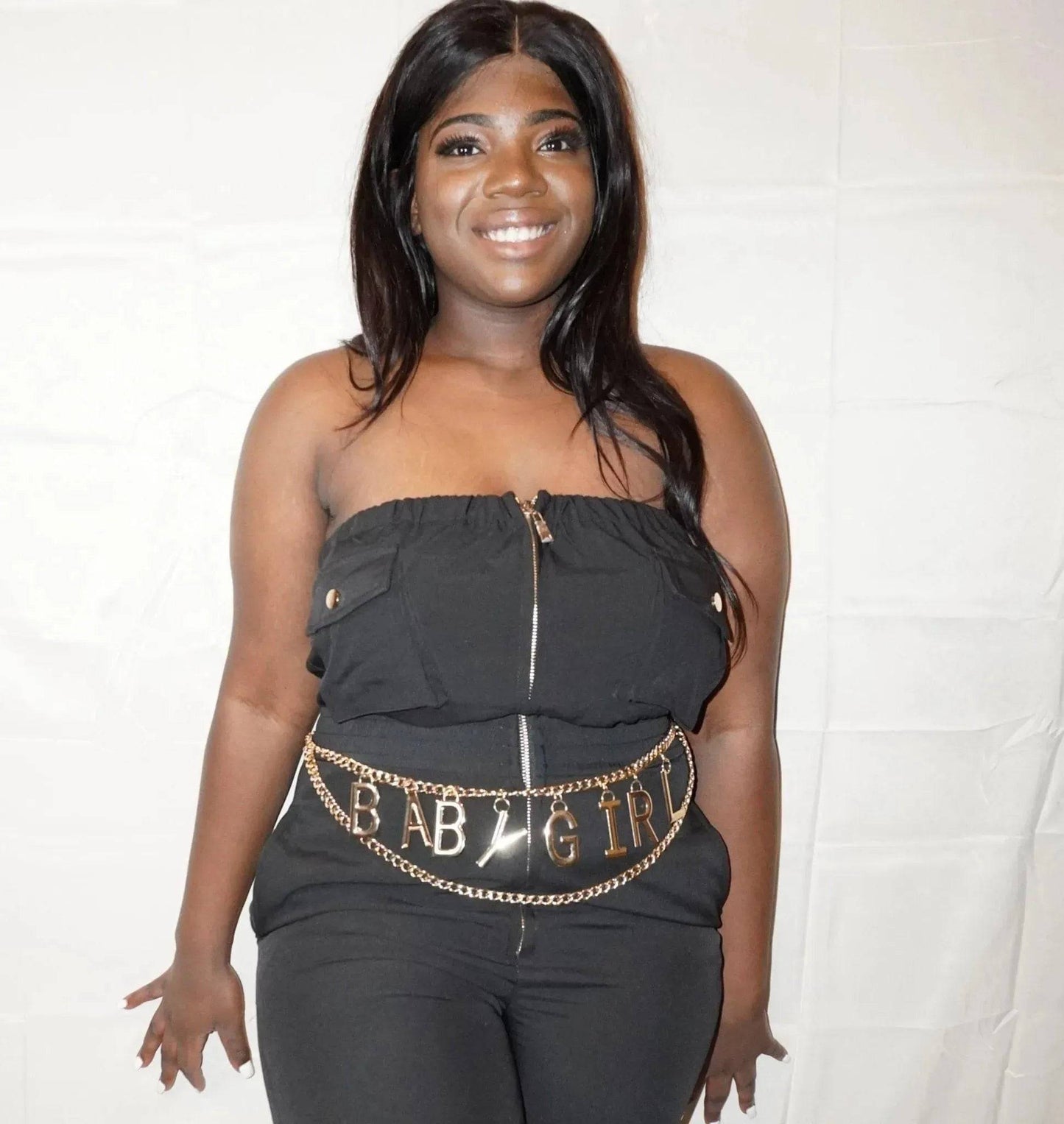 Baby Girl Chain Belt-Gold.