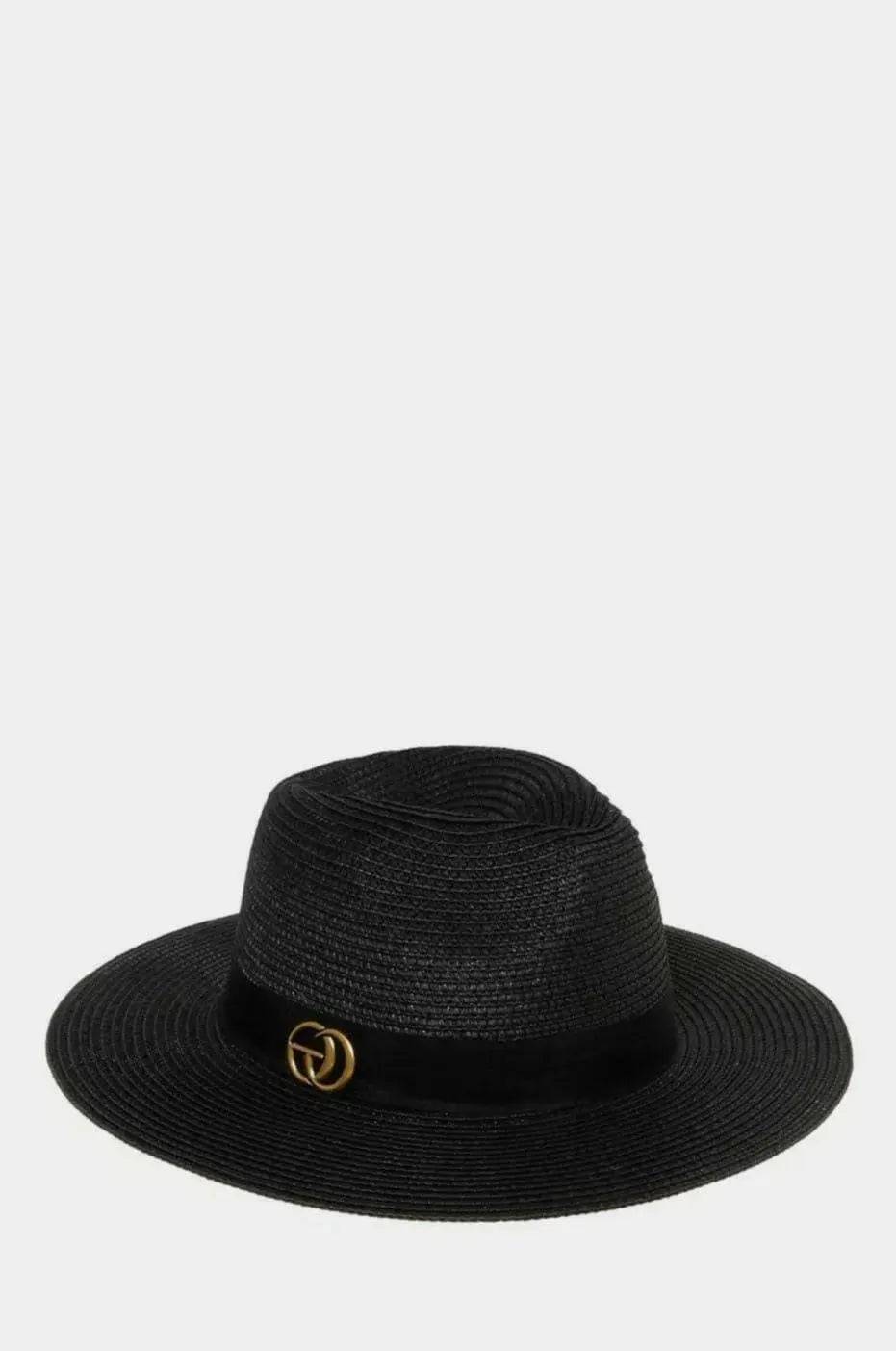 GO Straw Hat-Black.