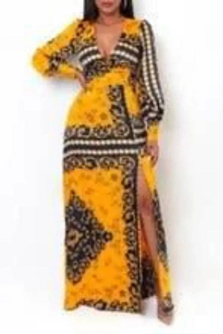 Jackie Maxi Yellow Dress.