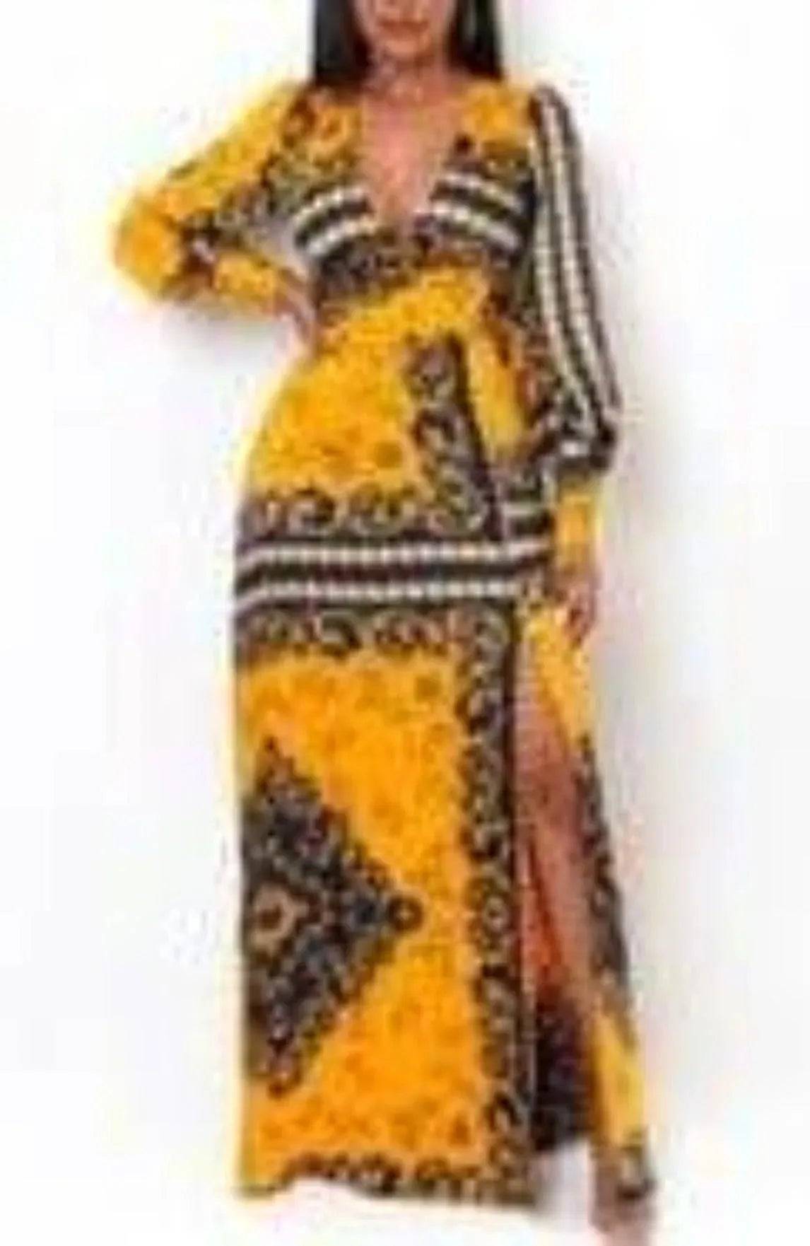 Jackie Maxi Yellow Dress.
