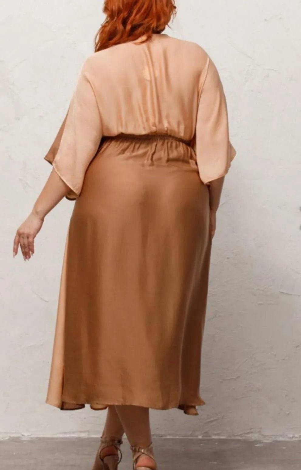Mrs. Brown Maxi Dress-Taupe.