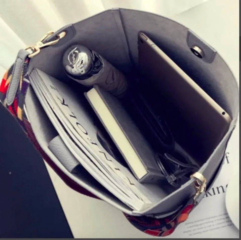 My Little Mersi Leather Handbag-Black.