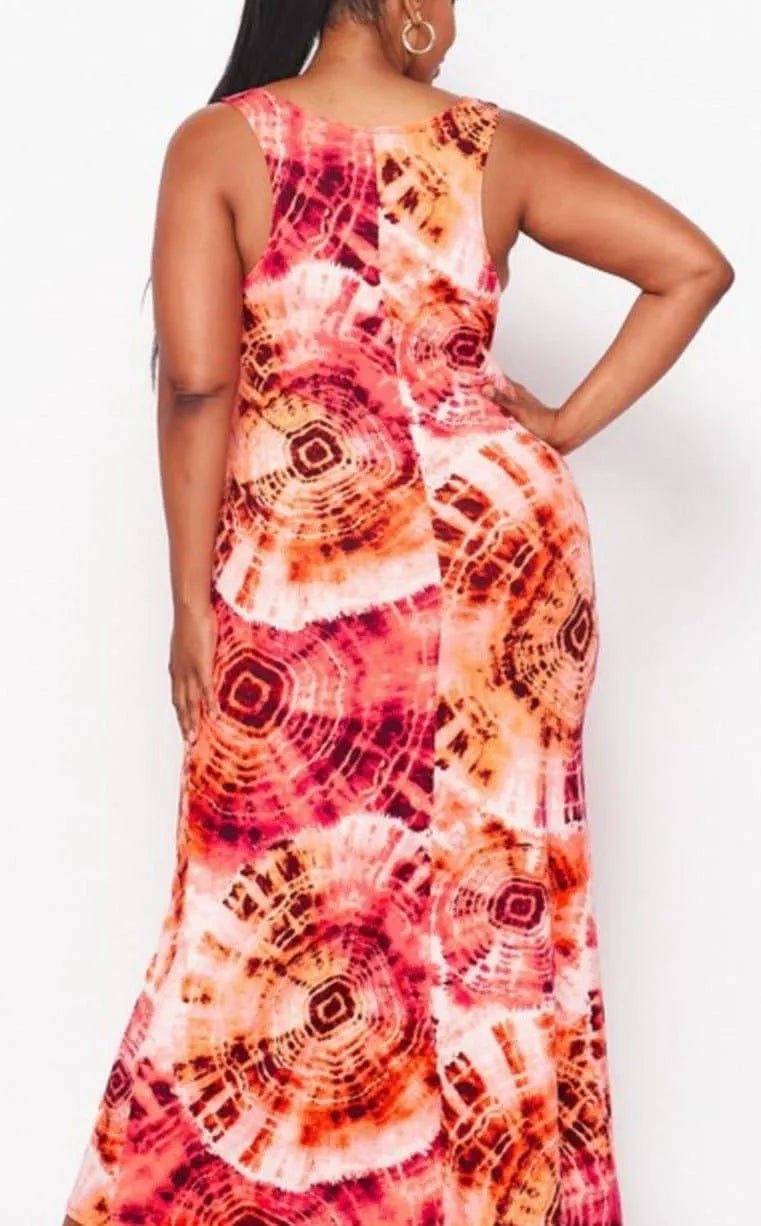 Nancy Plus Maxi Dress-Red.