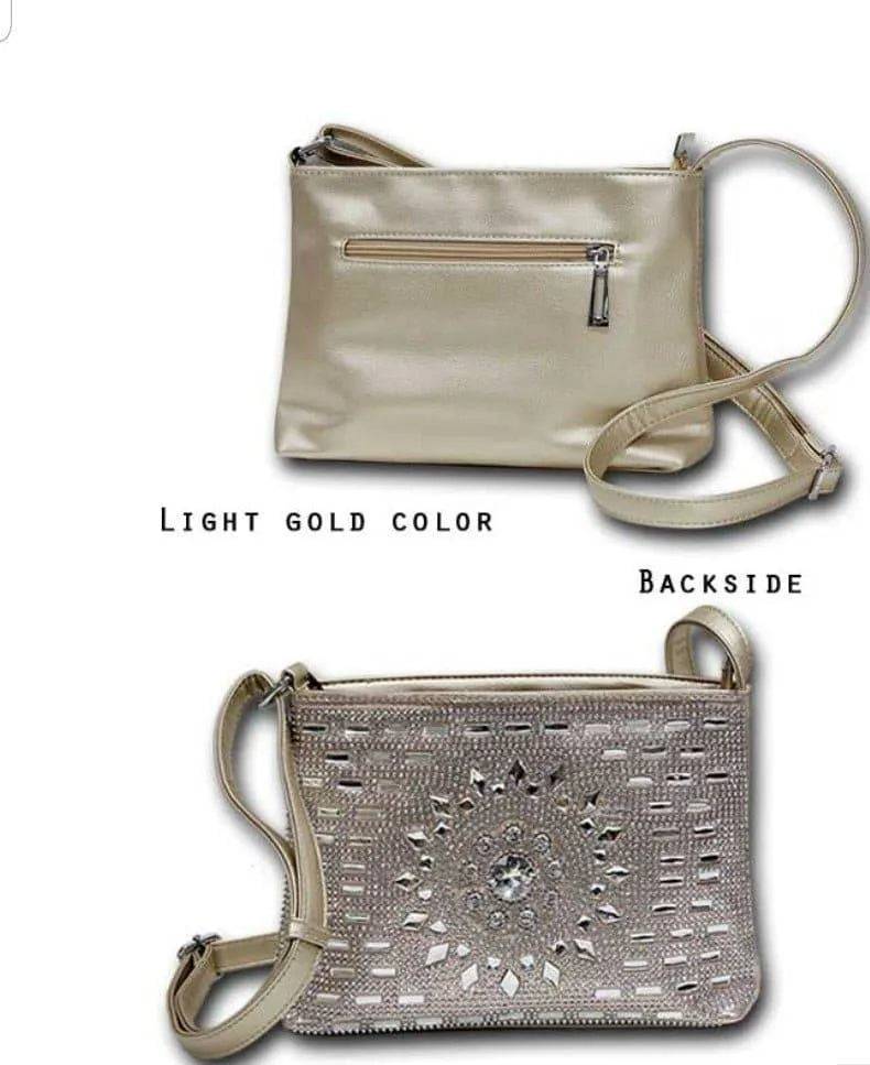 Petra Crossbody With Jewels And Stones-RED.