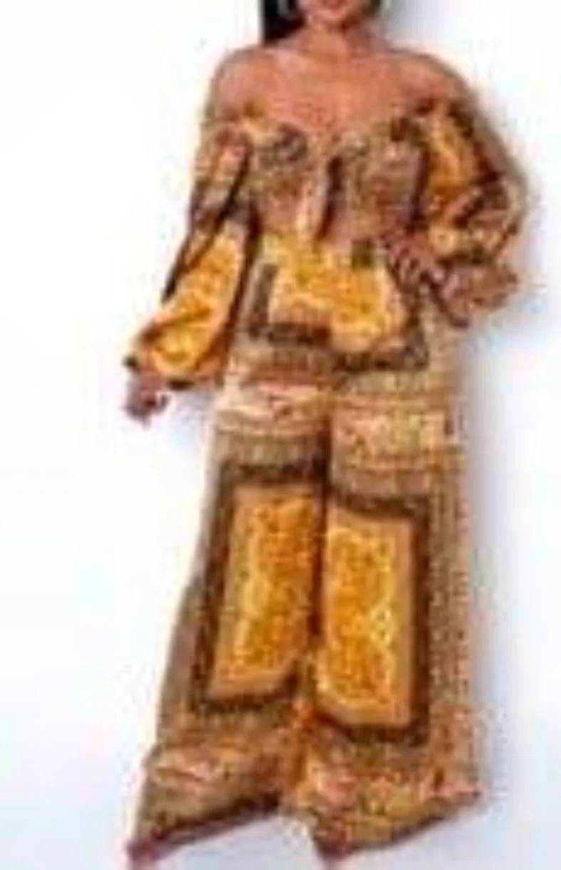 Sharay Two Piece Pant Set-Mustard.