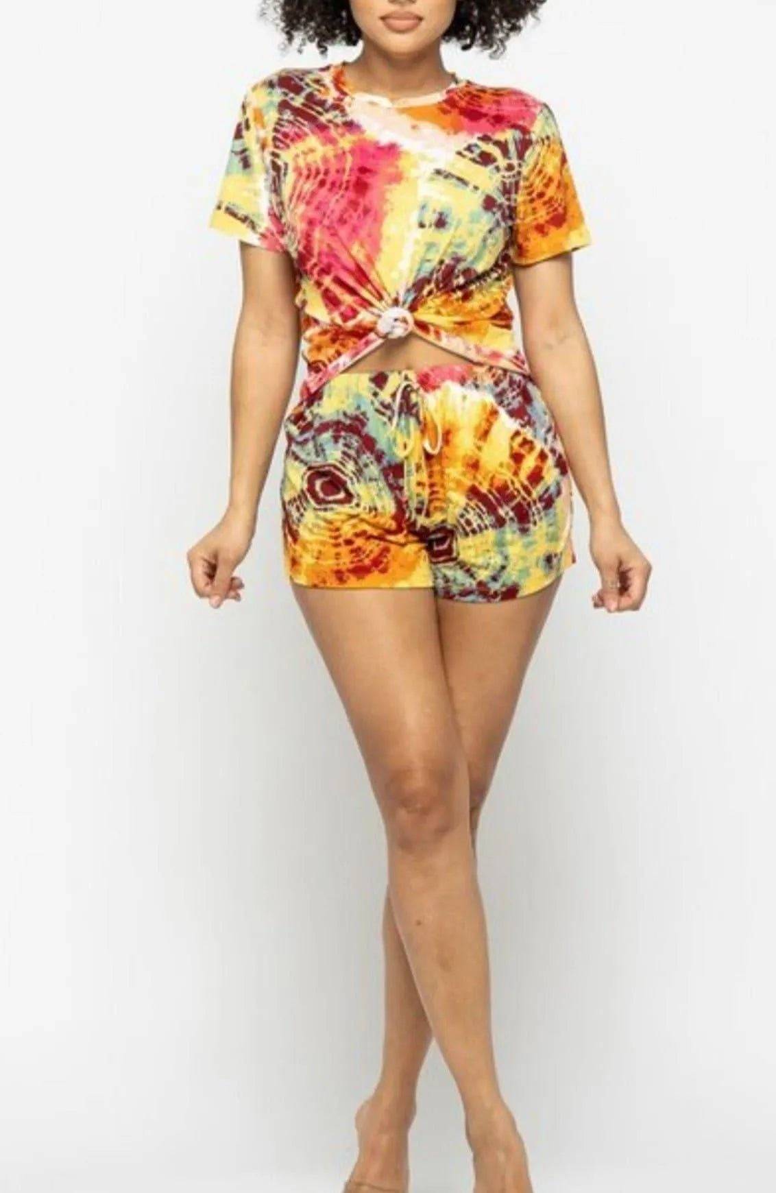 Tie Dye Short Set.