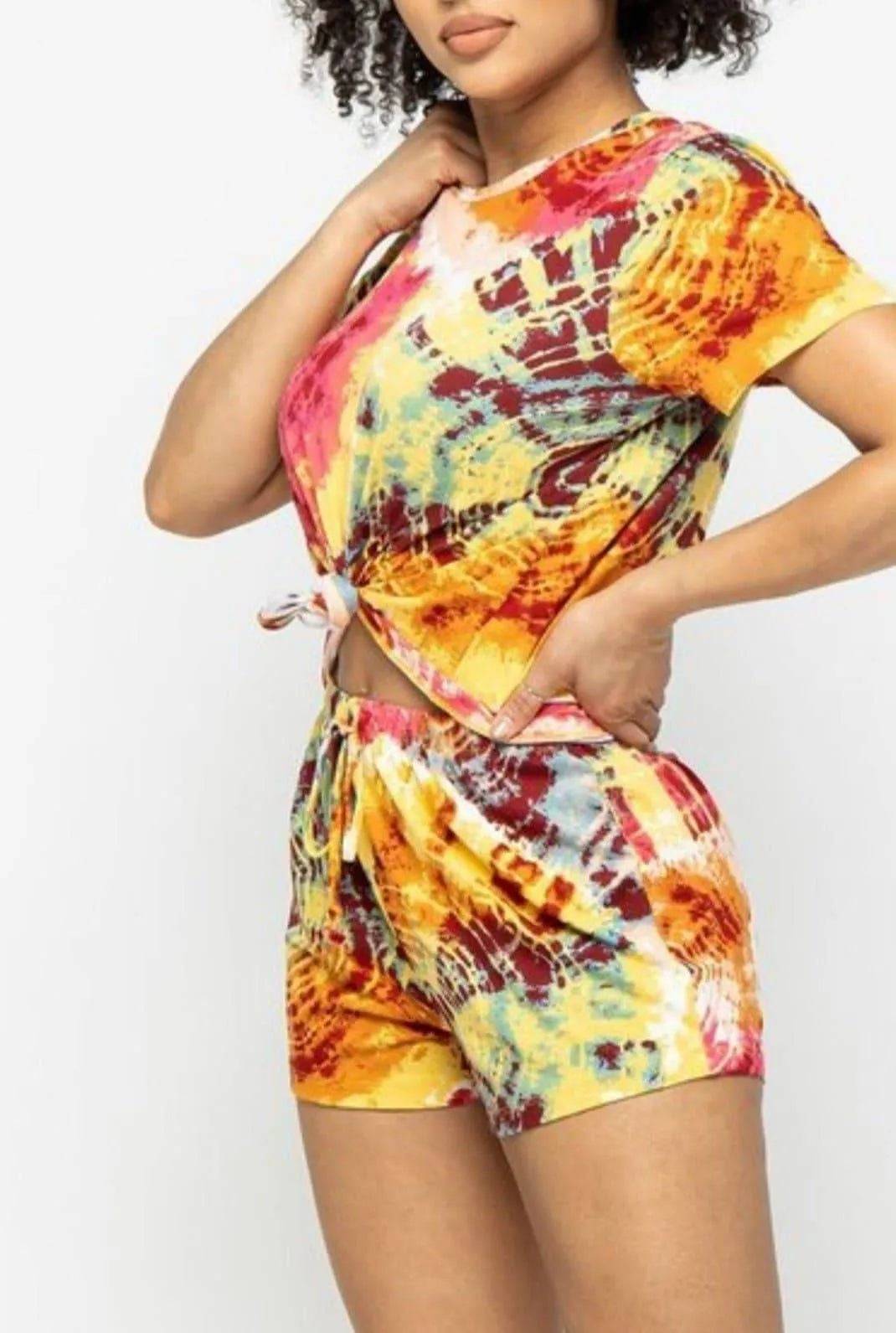Tie Dye Short Set.