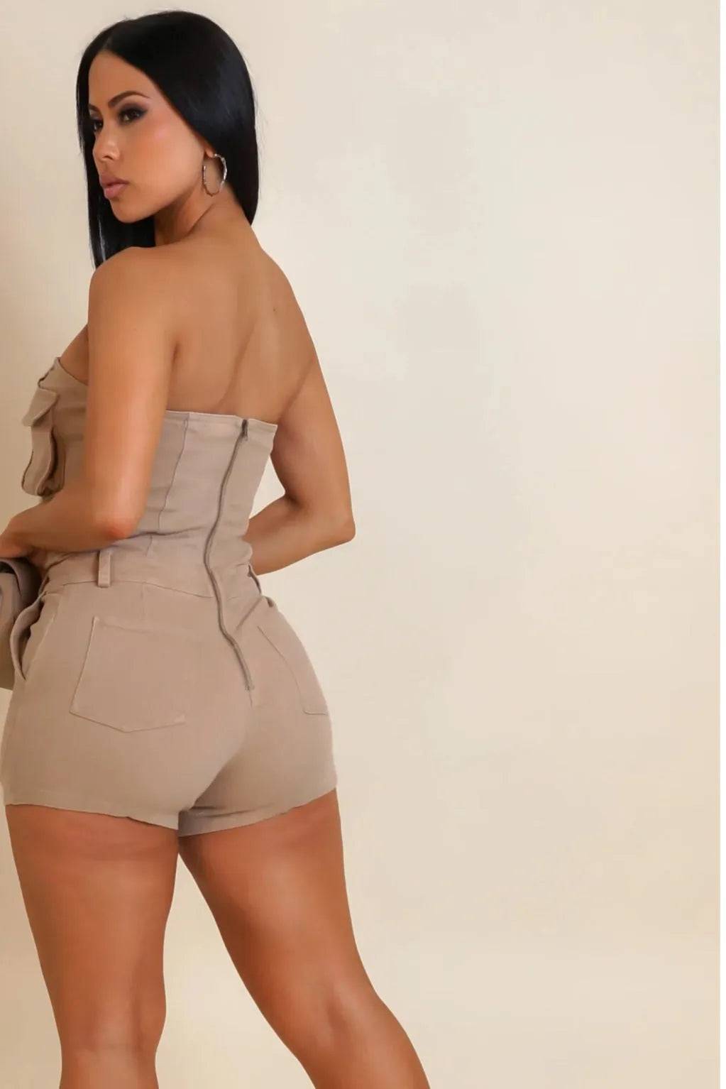 Give It Up Romper - My Sexy Black 