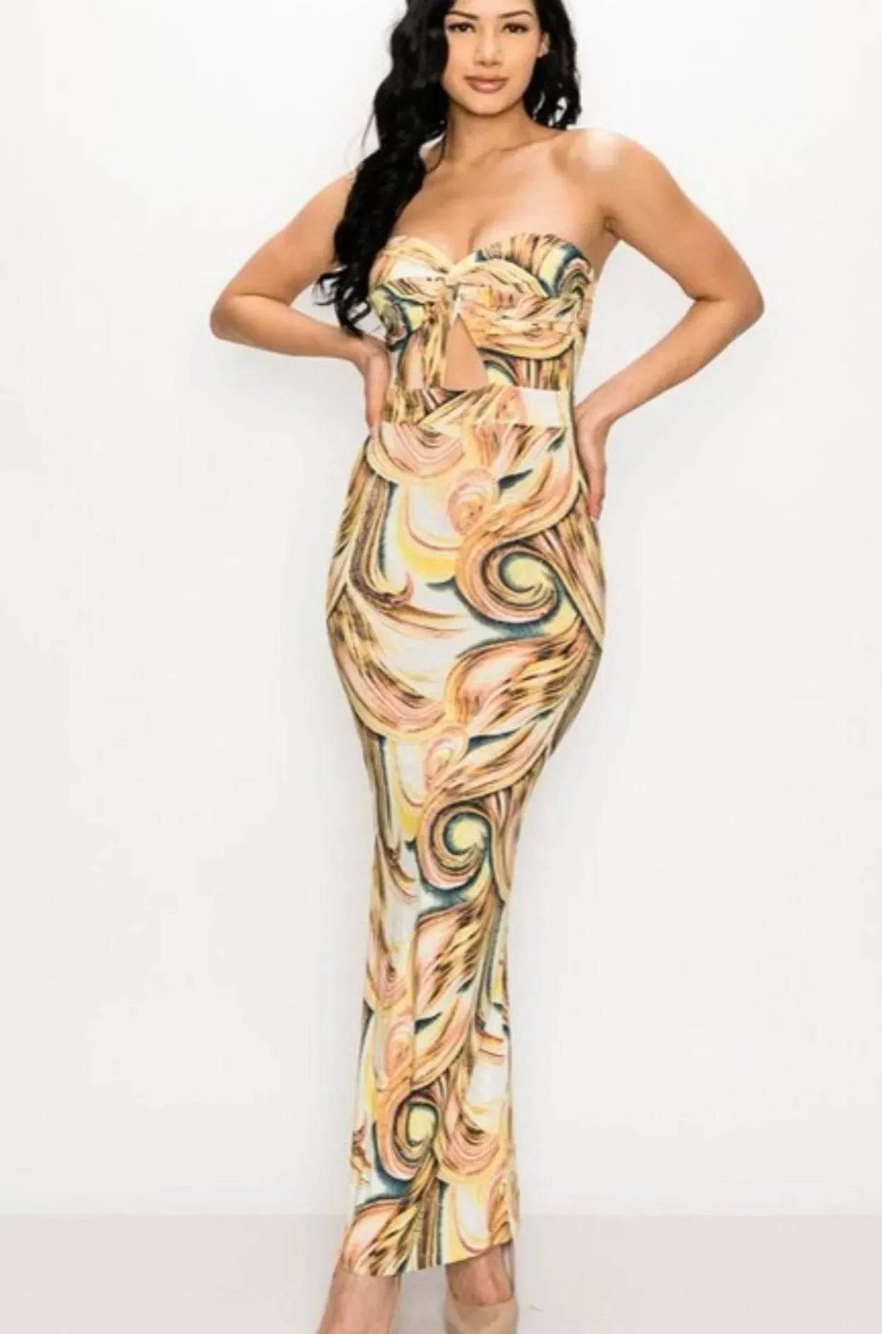Bren Multi Maxi Dress.