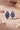 Hexagon Chandelier Earrings - Navajo Blue Silver