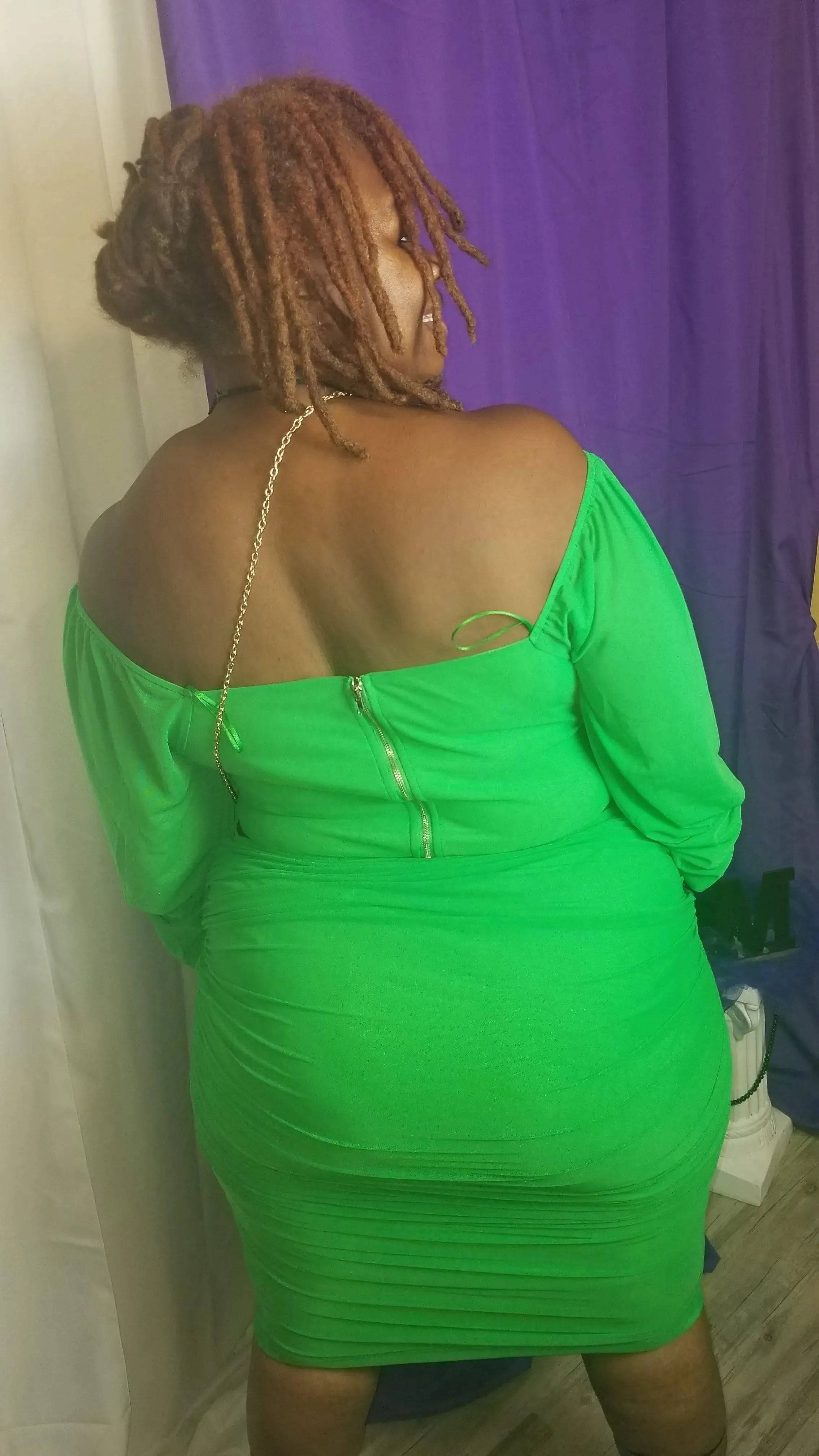 Hottie Dreams Two Piece Skirt Set-Green.