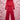 Kassi Satin Top and Pant Set - Red