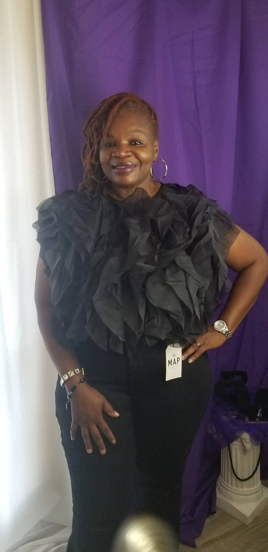 Lyiah Plus Top-Black.