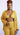 Plus size mustard three-piece set with halter top from My Sexy Black Boutique, featuring stylish coordinated fashion ensemble.