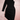 Pleated Tightfitting Dress - Black Flat Lay
