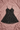 Plus Size Floral Chiffon Flare Dress-Black