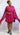 My Little Mini Plus Dress by My Sexy Black in vibrant fuchsia, showcasing a fitted mini dress with stylish design details.