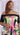 Pink and green plus swirl two-piece leggings set by My Sexy Black Boutique, featuring stylish pants and matching top.
