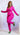 Black Pearl Clothing Pretty Girl Rouched Set in hot pink featuring a ruched design and stylish matching top and bottoms.
