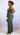 Women’s green plus size wide leg pant set, two-piece outfit with comfortable fit and stylish design, shown on model.