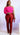 Plus size red leggings from My Sexy Black, featuring a comfortable stretch fit and vibrant color for casual or active wear.