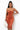 Rust-colored Betta Have MY Money midi dress by My Sexy Black Boutique, featuring a stylish mid-length design and elegant fit.