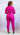 Hot pink Pretty Girl Rouched Set by Black Pearl Clothing featuring a fitted top and matching pants with ruching details.