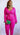 Black Pearl Clothing Pretty Girl Rouched Set in hot pink, featuring a fitted top and matching skirt with ruching details.