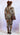 Come Closer To Me Women Pant Set Multi Brown