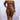 Slim PU Leather Jumpsuit-Brown