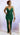 Drape Wraped Hi-Low Maxi Dress-Hunter Green - My Sexy Black 