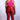 Sim Plus Size Leggings-Red