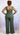 Women’s green plus size wide leg pant set, two-piece outfit with relaxed fit, stylish and comfortable for casual wear