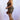 Brown two piece plus size women short set top with one shoulder