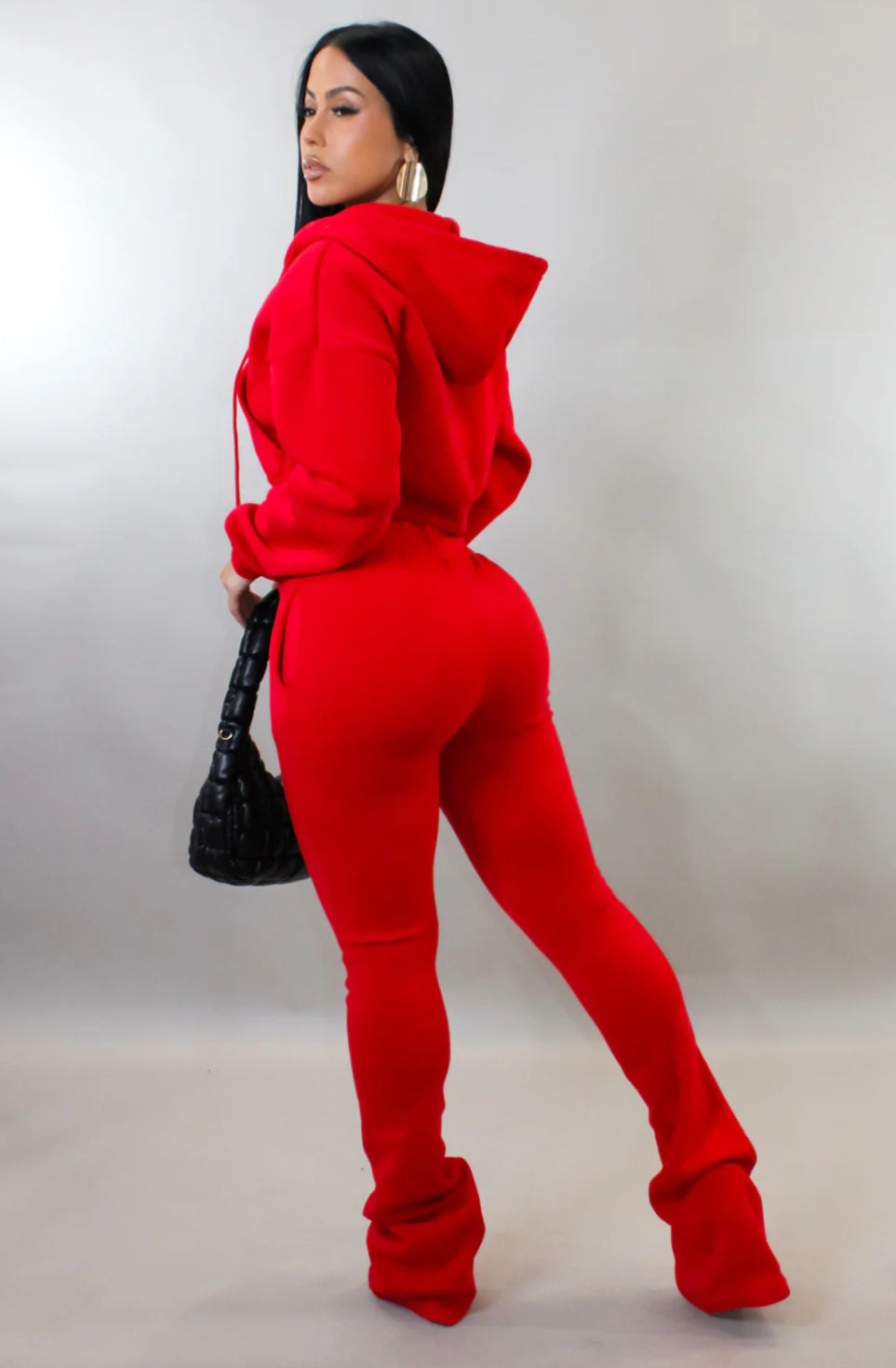 Zoey Jogger Set-Red