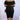 Plus size black two-piece skirt set by My Sexy Black Boutique featuring ruched details and a stylish, comfortable fit.