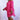 Rose red swinging smock dress by My Sexy Black Boutique, mid-length style, featuring a relaxed fit and flowing fabric.