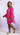 Rose red swinging smock dress by My Sexy Black Boutique, mid-length style, featuring a relaxed fit and flowing fabric.