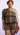 Brown two piece plus size women short set top with one shoulder