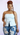 Blue Bow Lou tube top blouse by My Sexy Black, featuring a stylish cut and fitted design, displayed on a white background.