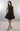 My Sexy Black Sleeking Mini Dress in brown, stylish and fitted, shown on a model with a sleek design and elegant silhouette.