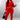Red Zoey Jogger Set by My Sexy Black featuring a comfortable matching top and joggers, perfect for casual wear.