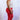 Super Red Flare Jeans-Red