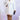 Tie Me Down Shirt Dress-White