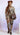 Come Closer To Me Women Pant Set Multi Brown